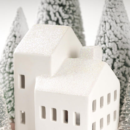 🎄✨Christmas Decorations - Christmas Village Sets of 5 Lighted Ceramic Houses🏡